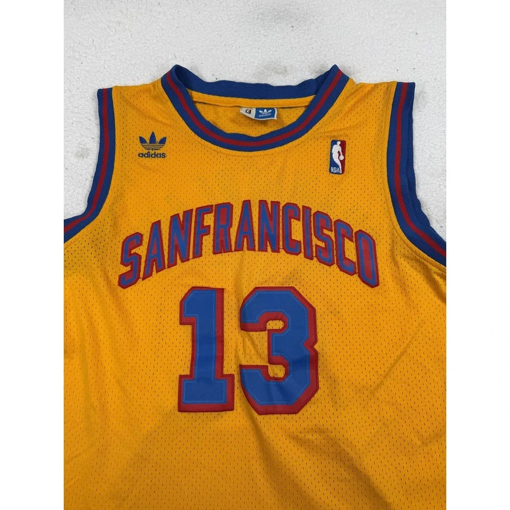 San Francisco Warriors Jersey Mens M NBA Hardwood Classics Chamberlain 13 Adidas